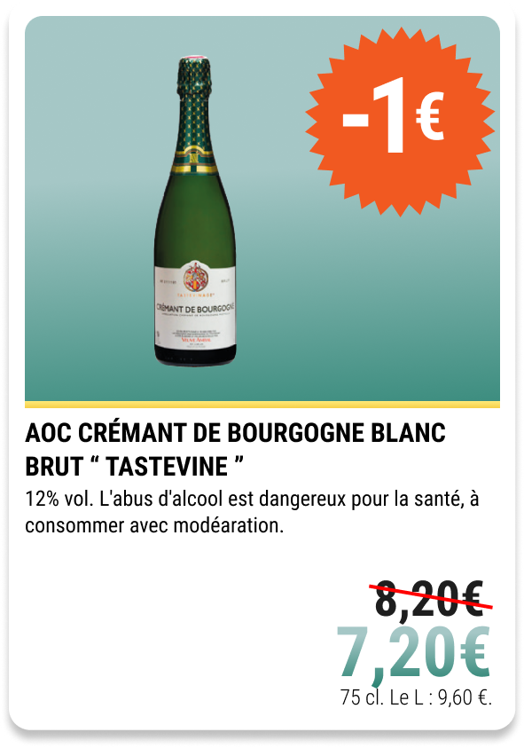 18-AOC CRÉMANT DE BOURGOGNE BLANC BRUT “ TASTEVINE ”