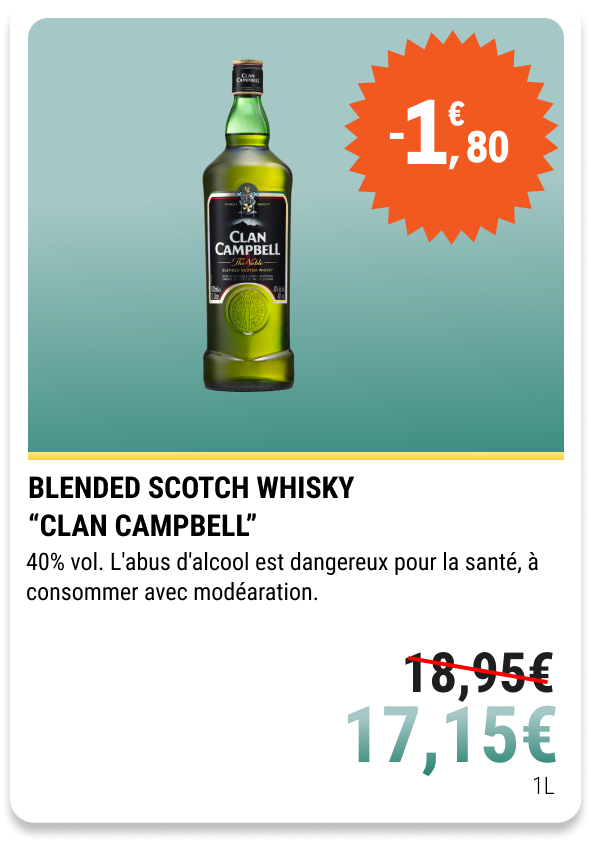 20-BLENDED SCOTCH WHISKY “CLAN CAMPBELL”